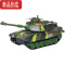 真智力超大号遥控坦克车玩具电动可发射对战模型履带式儿童男孩生日礼物 [中号44厘米]沙漠黄 [标配]一套充电电池