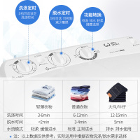 威力7公斤kg家用大容量半自动洗衣机双缸操作简单旋钮控制优质双电机动力十足洗脱分离 XPB70-7082S