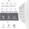 科勒 连体裙包马桶 五级旋风系列水漾坐便器加全功能盖板组合 K-3869+18649