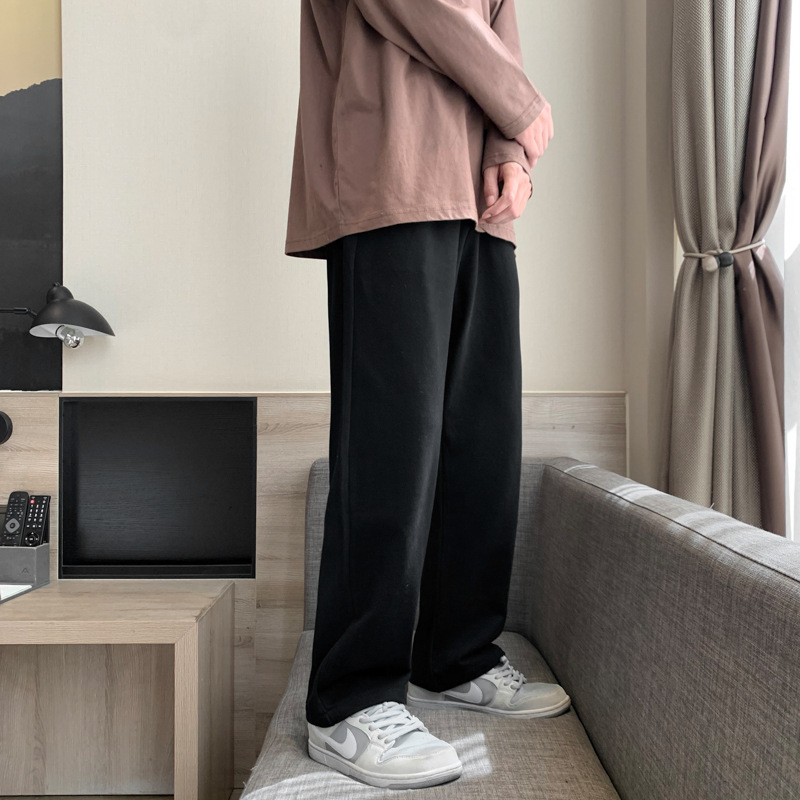 休闲裤男2023新款秋季潮流卫裤学生长裤运动裤子薄款九分
