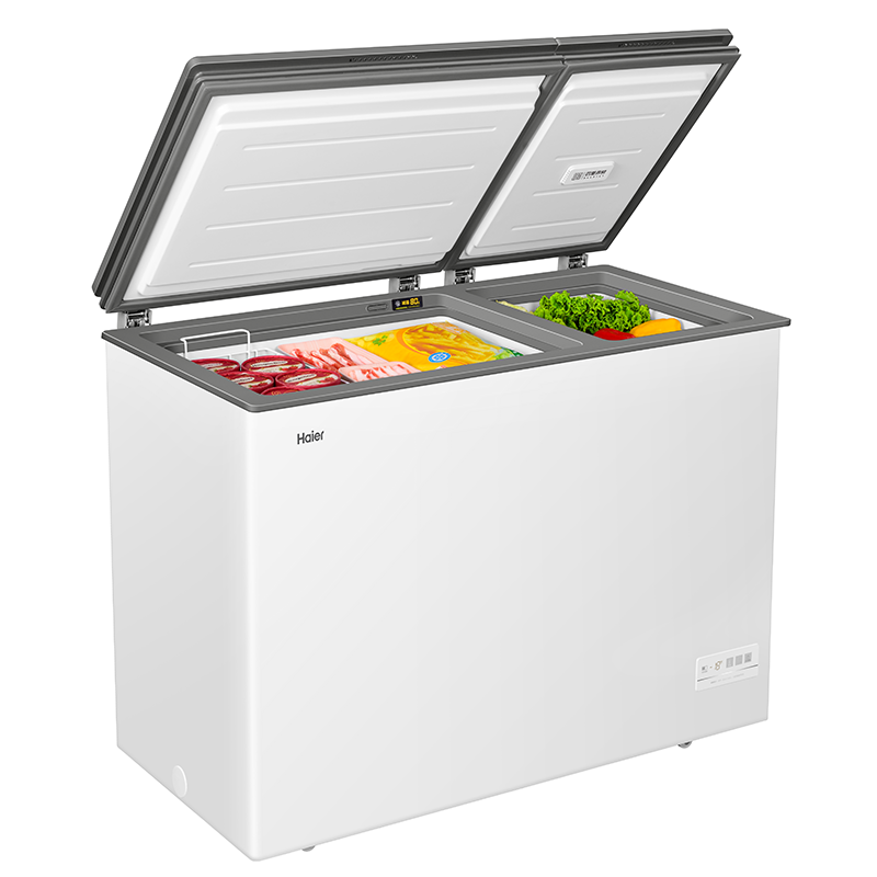 Haier海尔冰柜双温柜家用冷柜超低温细胞级冷冻柜冷藏柜一级能效 免除霜冰柜小型商用大容量 FCD-182XER高清大图