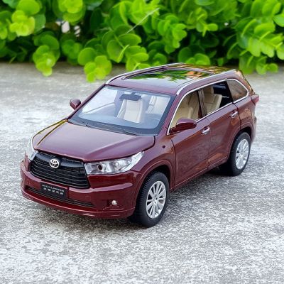 132汉兰达suv合金汽车模型原厂仿真金属车模摆件声光回力玩具车老款酒