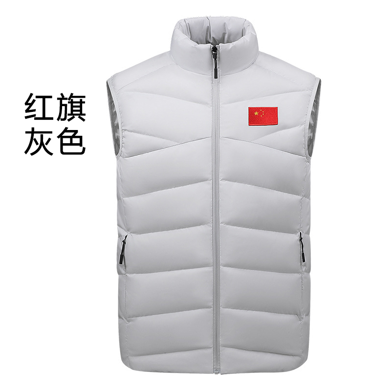 统狮 运动羽绒马甲 KK36 件 红旗款灰色 6XL