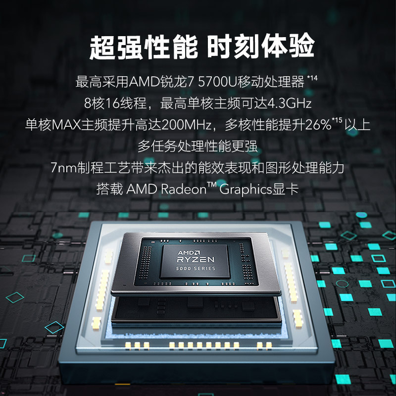 荣耀MagicBook 14 2021 锐龙版 14英寸全面屏轻薄笔记本电脑((R7 5700U 16G 512G 7nm 多屏协同 高色域)冰河银