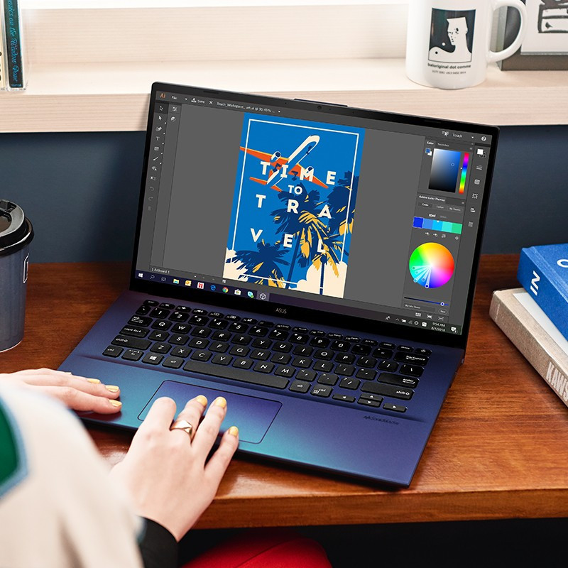 华硕(ASUS)顽石 VivoBook14 V4000 14英寸 全面屏窄边框轻薄笔记本电脑(i5-8265U 8G内存 512GB固态 MX230-2G独显 )银 定制