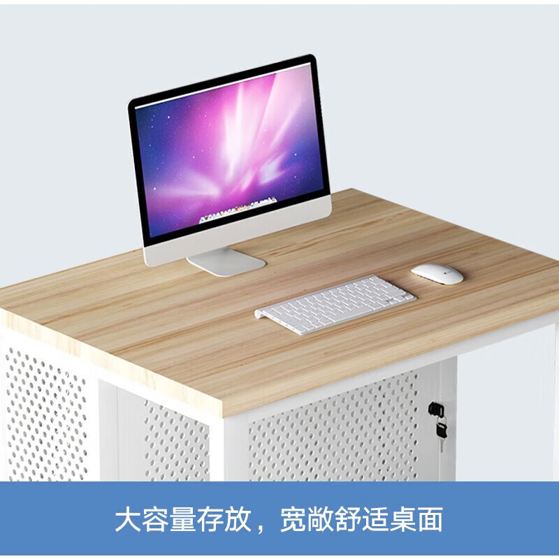 锦北微机房电脑桌台式桌学校多媒体教室培训桌1.8米[三人含凳]高清大图