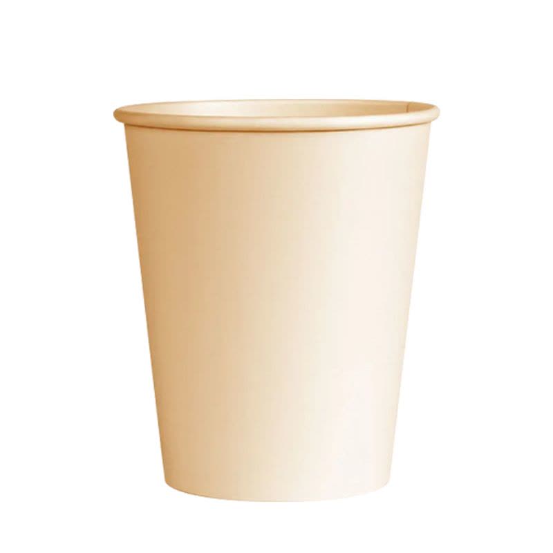 纸杯一次性杯子水杯家用加厚本色整箱批发咖啡热饮纸杯定制印logo图片