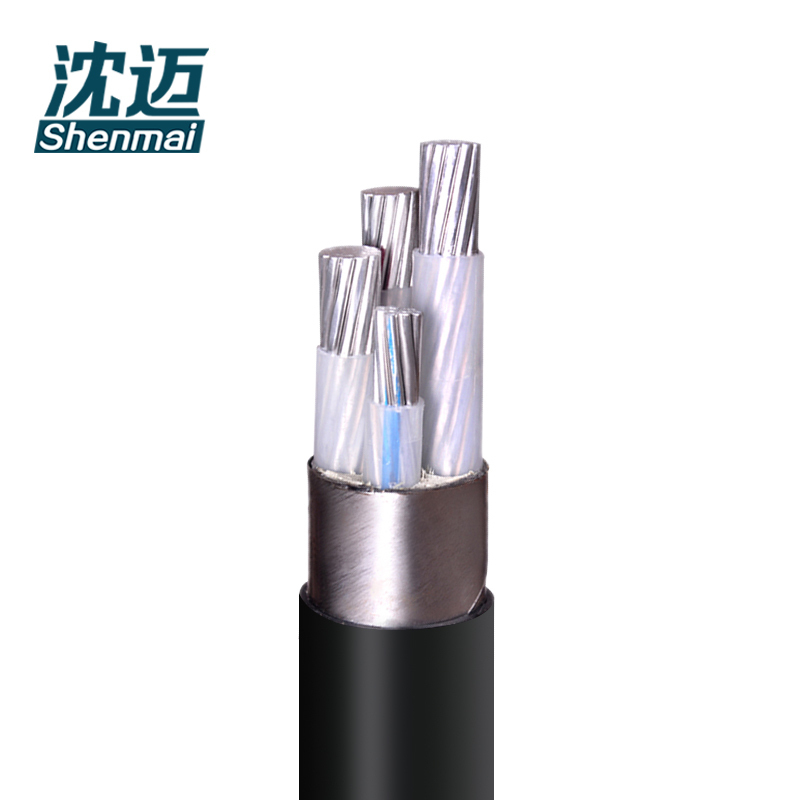 沈迈 铝芯铠装电缆 ZC-YJLV22-0.6/1kV-3*300+1*150 米高清大图