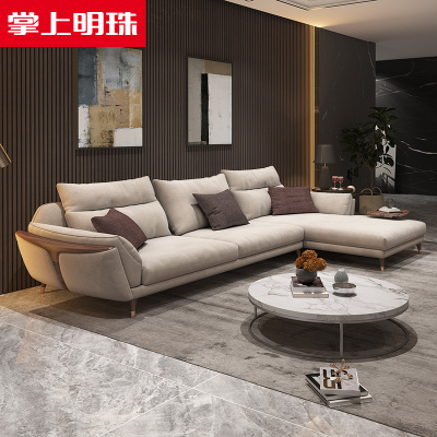掌上明珠 布艺沙发北欧简约现代沙发床小户型两用三人客厅家具SF-X08