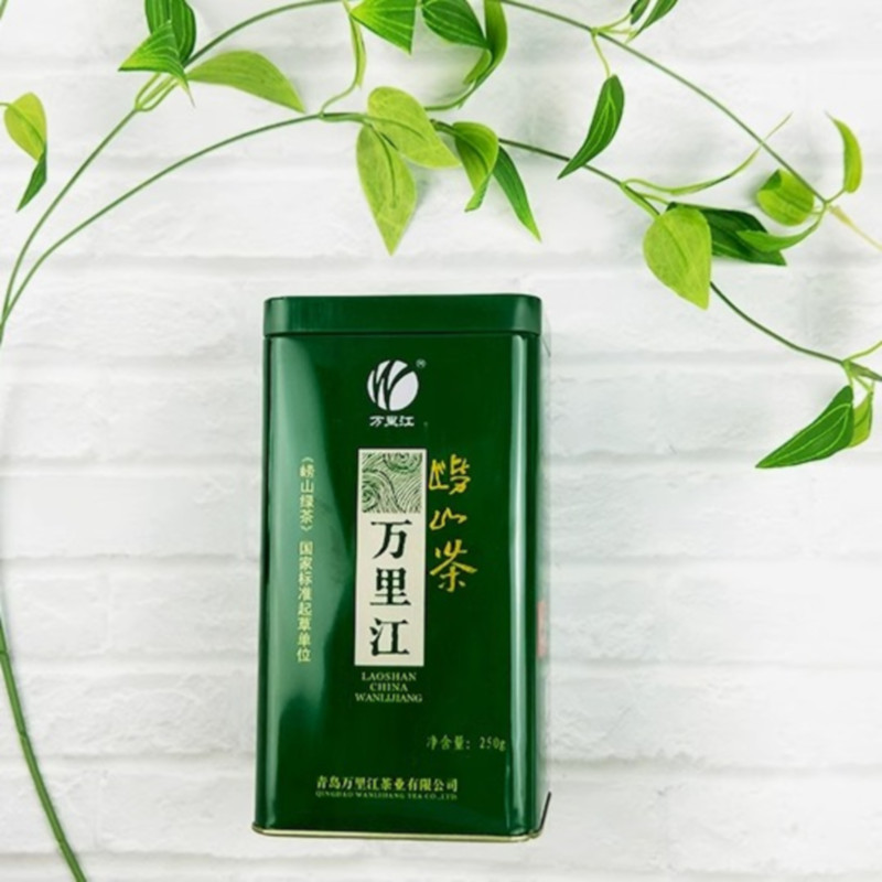 万里江(WANLIJIANG) 青岛特产 万里江绿茶新茶山茶 一斤(2罐装)高清大图