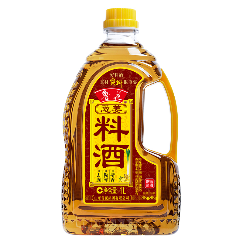 鲁花炒菜香酱油1L+鲁花葱姜料酒1L组合