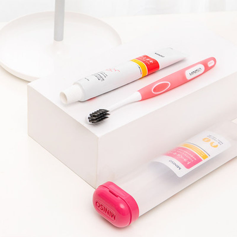 名創優品miniso 尚彩靓白牙刷旅行套装 家用清洁软毛牙刷组合/送客户朋友/礼品其它