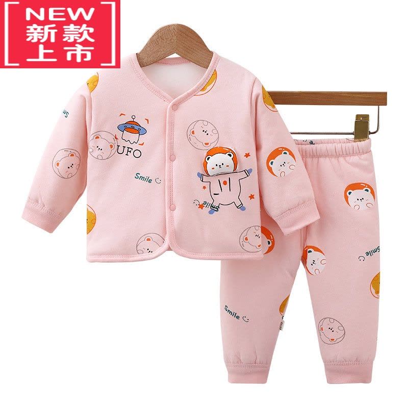 可莉允婴儿棉衣秋冬保暖套装新生儿棉服0-3-6个月男女宝宝夹棉衣服棉袄9图片