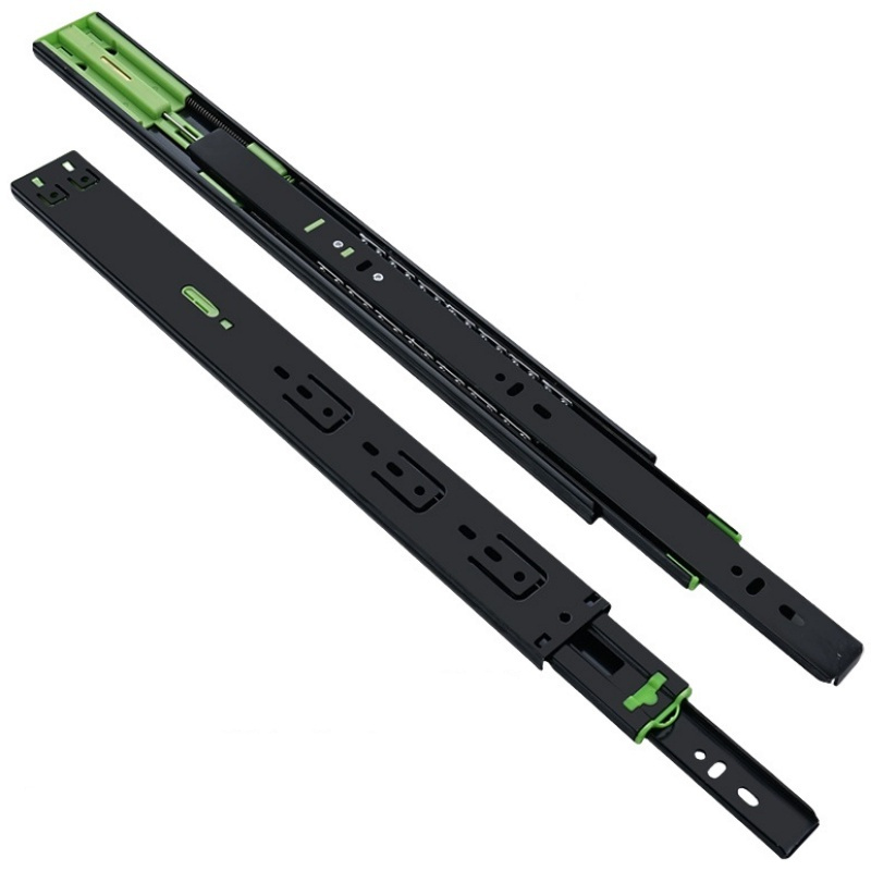 吉迎尚品 抽屉滑轨加厚导轨轨道滑道 20寸50cm缓冲双阻尼 对高清大图