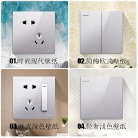 DELIXI德力西带开关插座86型墙壁pc厨房插座带开关超薄插座面板单开双控一开5孔插座电灯开关