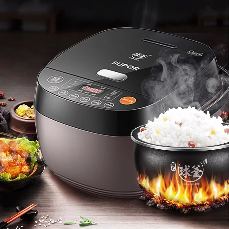 苏泊尔supor智能电饭煲家用ih电磁加热4l容量可预约球釜内胆电饭锅