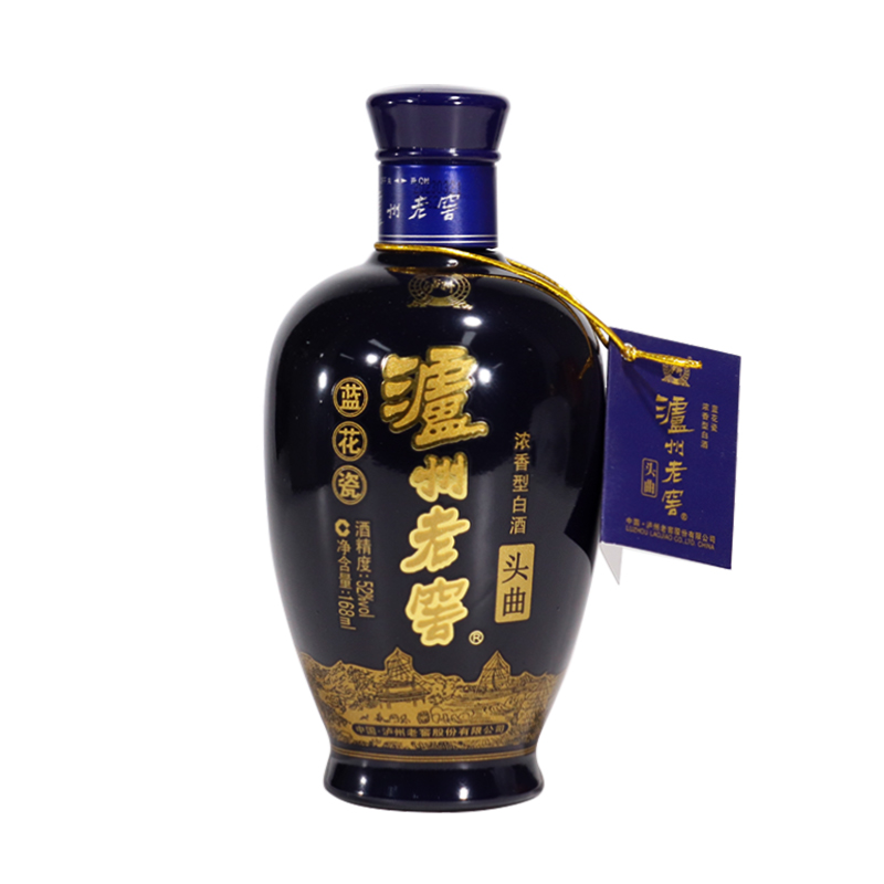 泸州老窖 头曲 蓝花瓷 52度 168ml*1瓶 浓香型白酒 自饮 宴会高清大图
