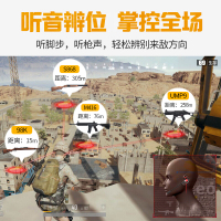 友柏 吃鸡游戏耳机入耳式电脑电竞有线带麦手机线控听声辩位7.1声道耳麦带话筒 笔记本台式usb加长线