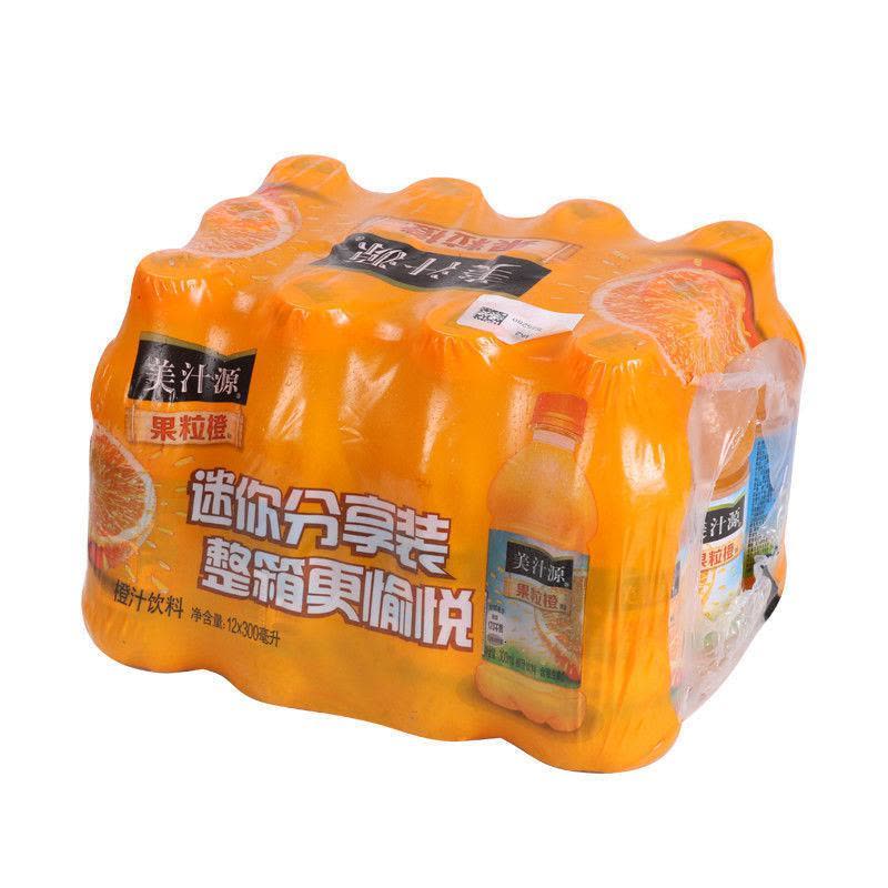 美汁源 果粒橙新鲜橙汁 迷你小瓶装 果味饮料300ml/瓶整箱图片