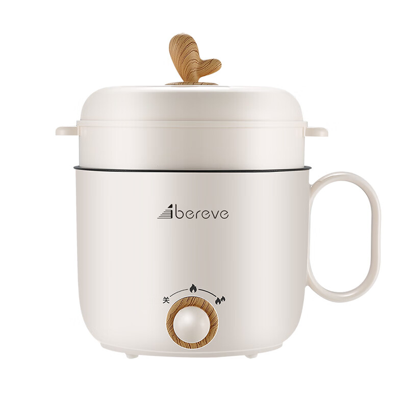 艾贝丽 电火锅1.5L(带蒸笼)ABL-HG15 白色