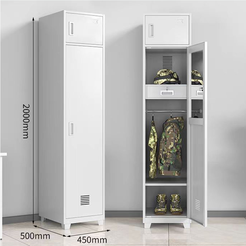 企来士兵单门物品柜 450*500*2000mm 组高清大图