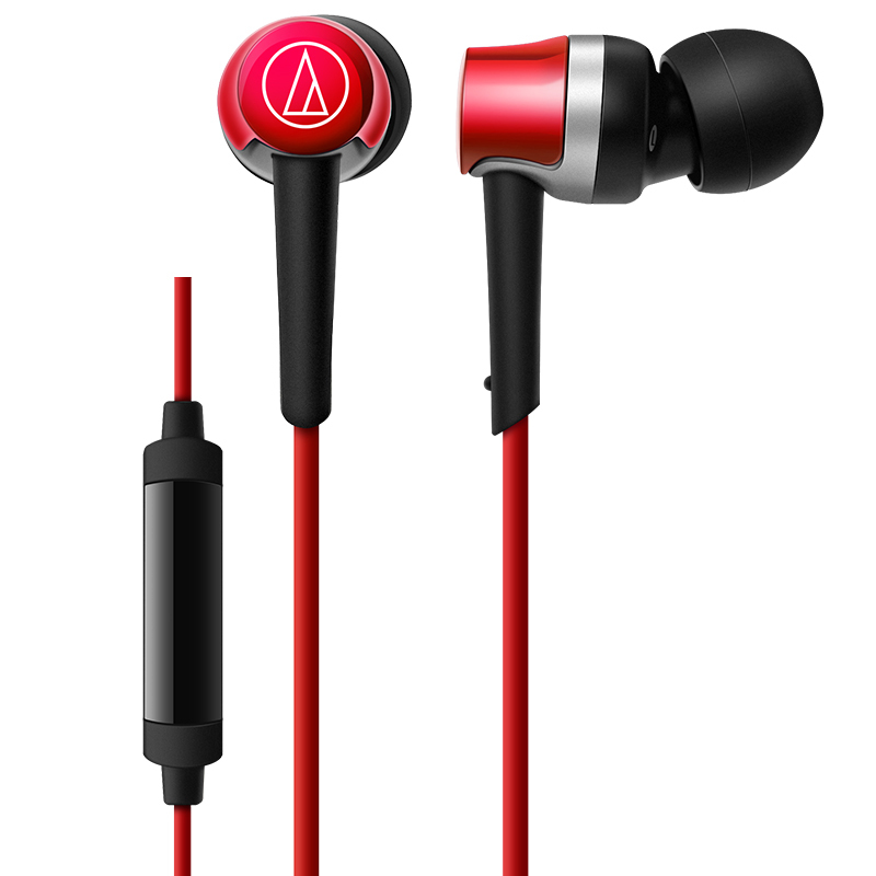 Audio Technica/铁三角 ATH-CKR30iS BL蓝色手机通话线控带麦入耳式耳机