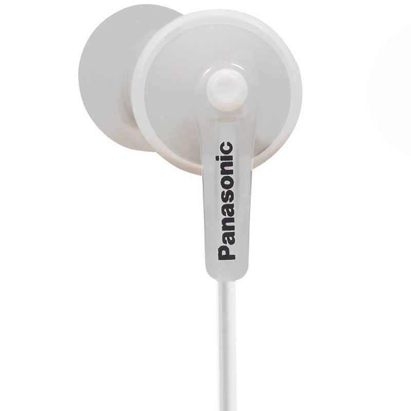 松下(Panasonic)小巧入耳式耳机HJE125 佩戴舒适 果冻色机身 白色 有线耳机