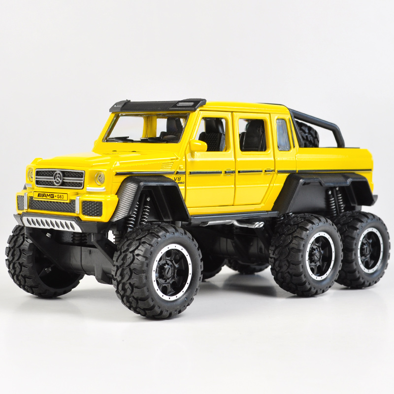 仿真福特F150皮卡合金模型猛禽卡车工程车儿童玩具汽车模型回力车 升降车【礼盒】红高清大图