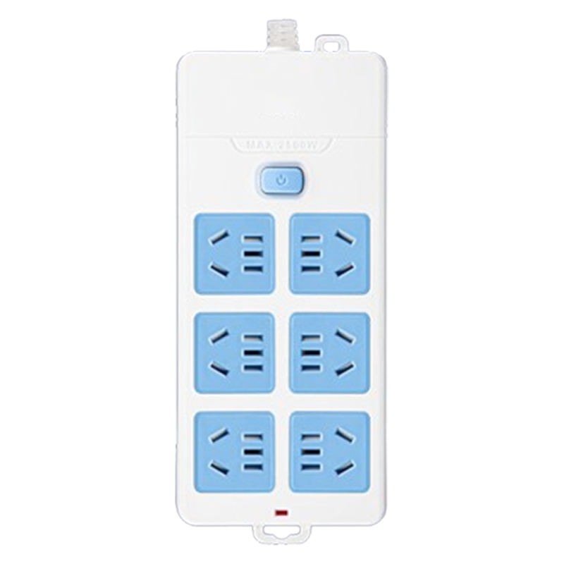 杰储 GS-207 5米 6插位 接线板 (计价单位:个) 蓝白色高清大图