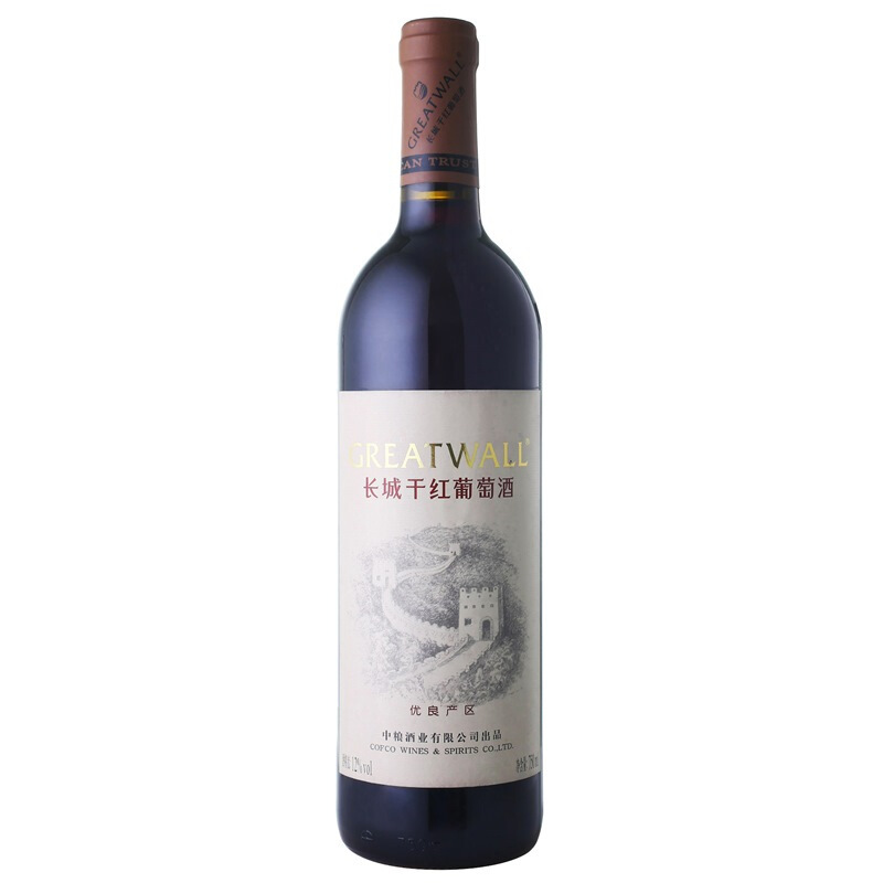 中粮长城(GreatWall ) 红酒 华夏葡园优良产区(灰标)干红葡萄酒 750ml 单支装