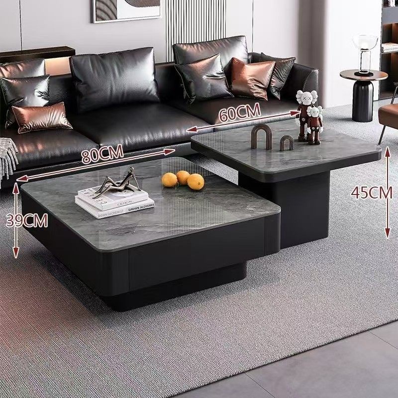 沃灏 茶几组合（主几：900*900*400 边几：600*600*500）高清大图