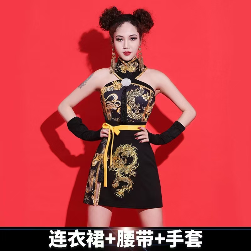 惠铁工装舞蹈服演出服定制套高清大图