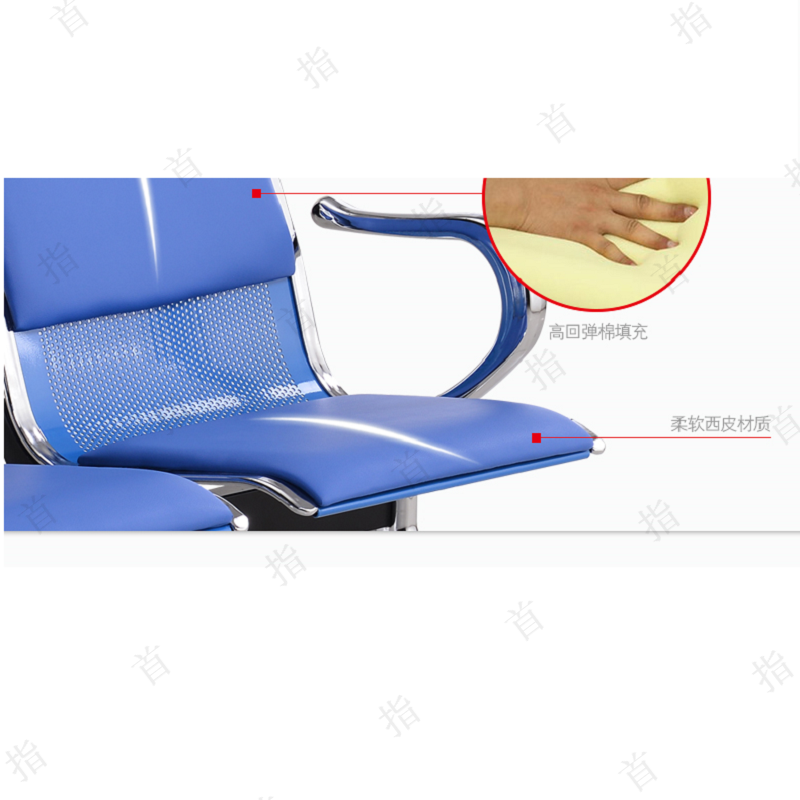 首指(SZ)三人位输液椅/排椅/陪护椅/SZ-SY802高清大图