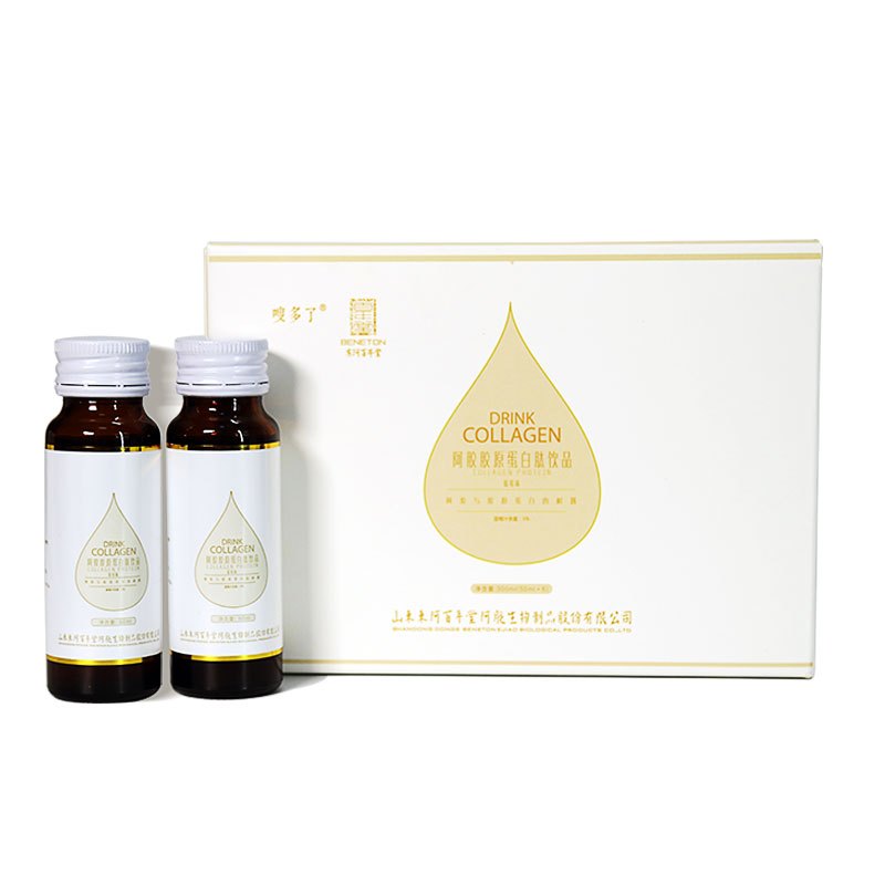 阿胶百年堂胶原蛋白海洋鱼低聚肽粉饮品保健饮品50ml*6瓶