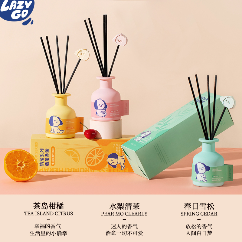 Lazygo 藤条香薰100ml*1盒(春日雪松)高清大图