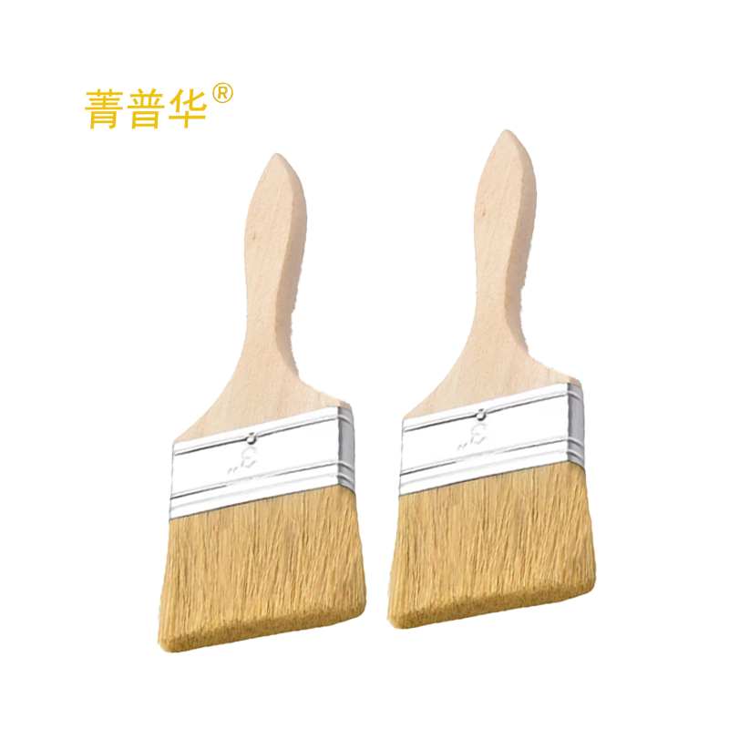 菁普华油漆工业毛刷子加厚猪鬓刷清洁扫地刷3寸高清大图