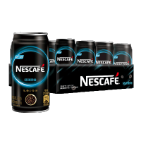 雀巢咖啡(Nescafe) 轻甜黑咖啡 即饮咖啡饮料210ml*16罐