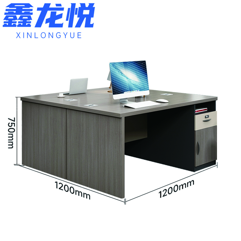 鑫龙悦办公桌双人位张高清大图