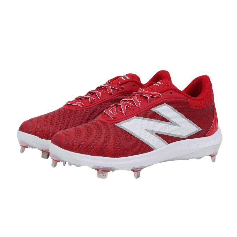 新百伦(New Balance)棒球鞋男款专业性能透气缓震耐磨4040v7金属 Red 40