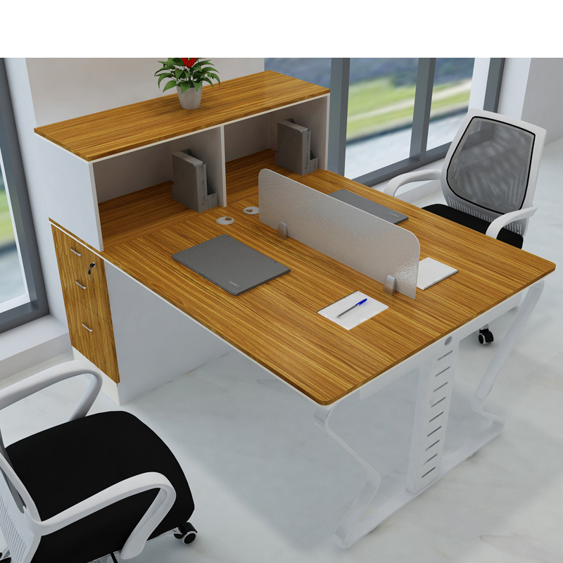 职员办公桌椅组合2人位办公家具双人电脑桌时尚员工桌4人屏风卡座