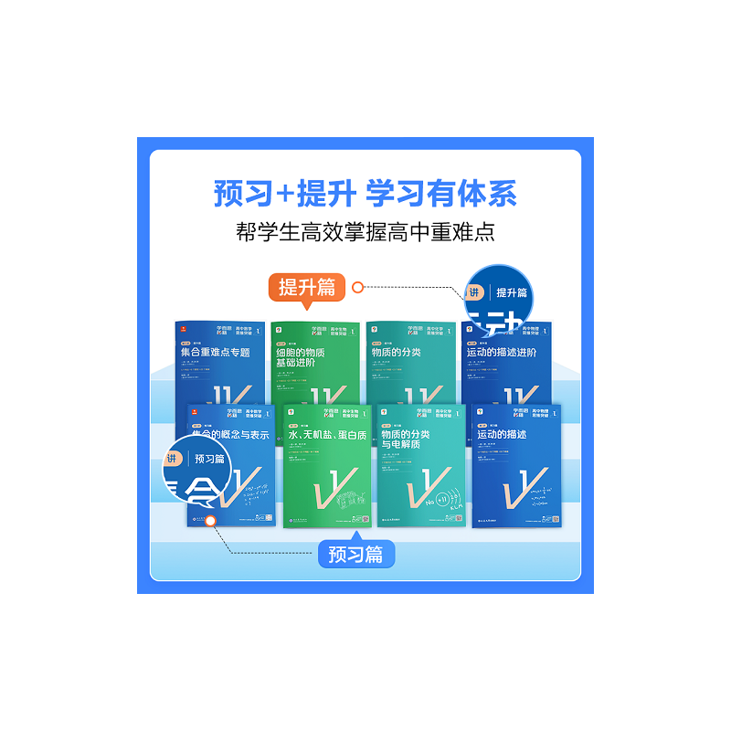 [3盒装]物理+化学+生物 高二上 [正版]学而思学而思秘籍高中智能教辅突破物理化学生物高一高二预习提升思维突破