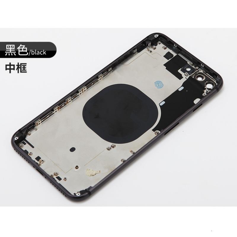 iphone88plus拆机外壳中框后壳8p苹果8x手机后盖玻璃总成换8白色后