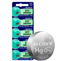 SONY索尼1.55V纽扣电池SR626SW（177/377/LR626/AG4）石英手表卡西欧天梭浪琴 2粒装