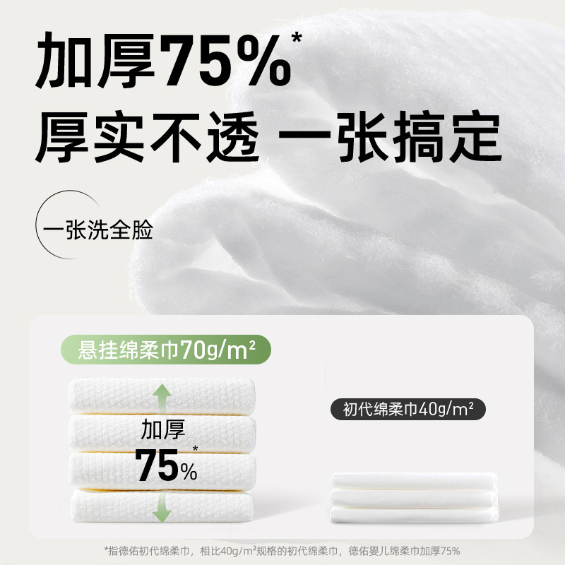 德佑绵柔巾200片*2包亲肤舒适悬挂式2001DYCT359高清大图