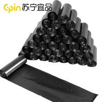 苏宁宜品 平口垃圾袋家用办公经济款100只/包 45*50cm垃圾袋 SNYP-LJD19