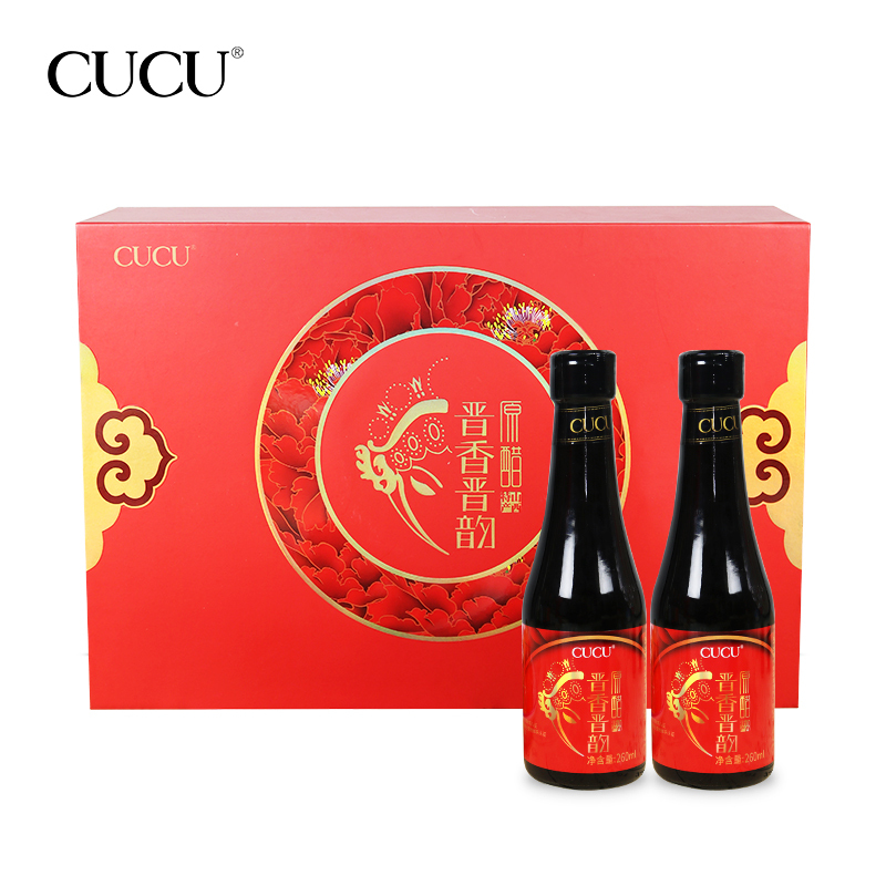 CUCU 醋 晋香晋韵精品礼盒260ml*5 山西 手工纯粮酿造 老陈醋