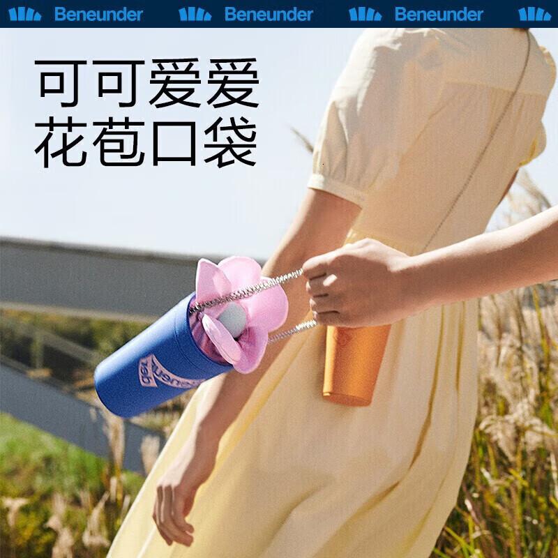 蕉下(beneunder)防紫外线晴雨伞五折口袋花苞黑胶防晒伞初蓓