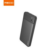 锐思Recci RPB-N16 黑色双USB移动电源10000毫安时Type-C\/Micro输入通用手机充电宝