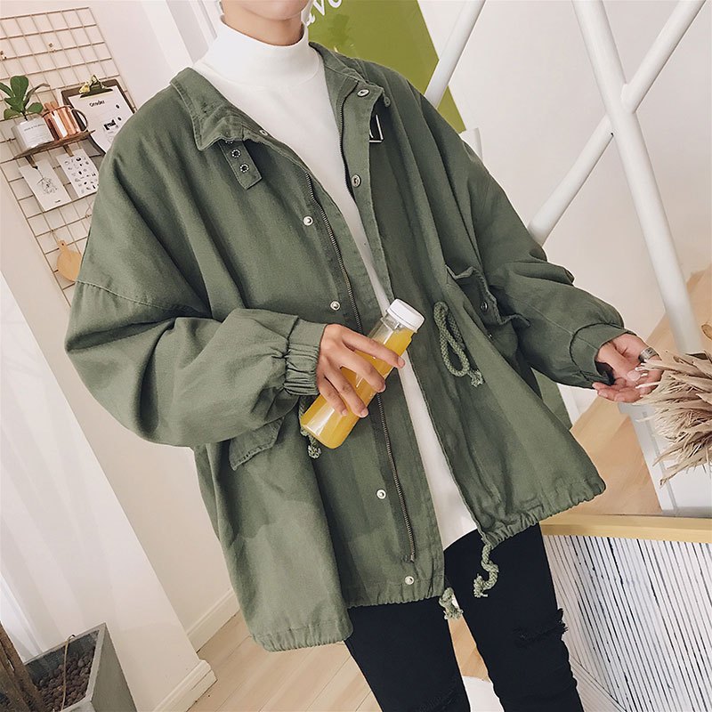 2018秋季新款宽松服青少年韩潮流港风男士