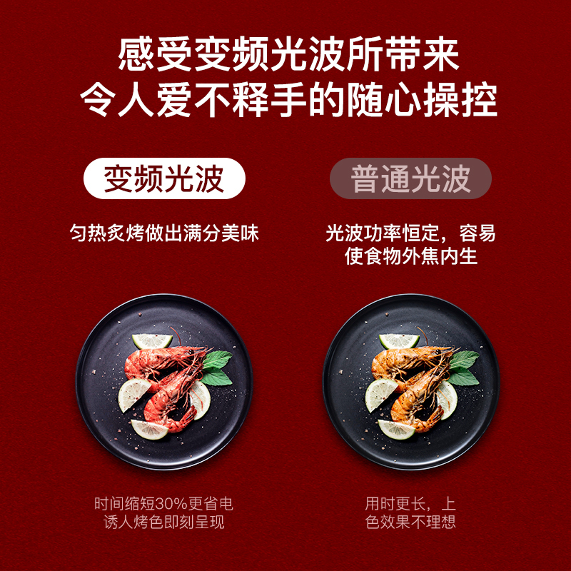 格兰仕微波炉光波炉微烤箱一体机双变频家用平板炉智能预约不锈钢内胆A7(B0)
